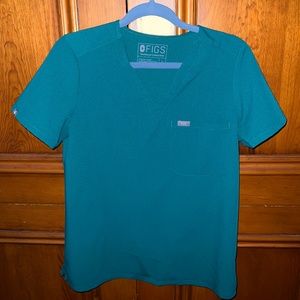 Figs Catalina Top - Hunter Green